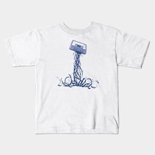 Vintage Cassete Music Explosion by Tobe Fonseca Kids T-Shirt